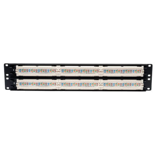 Panel de Conexión Tripp Lite N052-048, Cat5/5e, 48 Puertos RJ-45, 2U, Negro