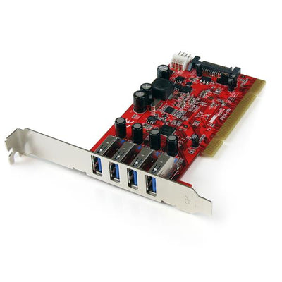 STARTECH CONSIG TARJETA PCI 4 PUERTOS USB 3.0 BOPT HUB CONCENTRADOR INTERNO . Tarjeta Adaptador StarTech.com PCI USB 3.0 SuperSpeed - 4 puertos - Conector LP4 SATA - Hub Concentrador Interno HUB CONCE...