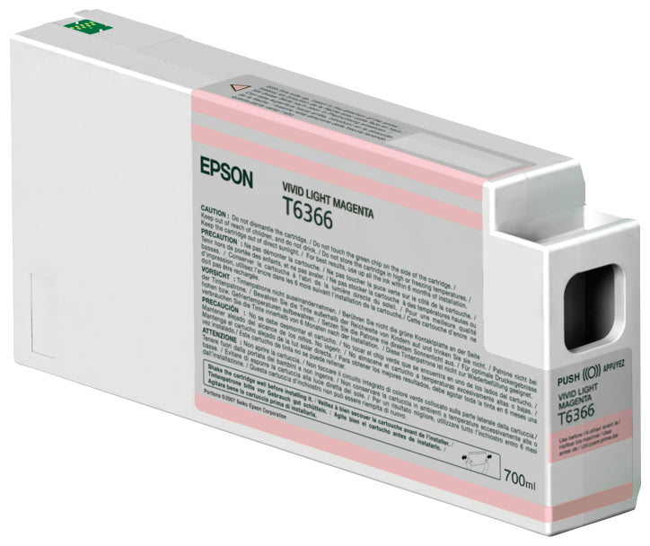 T636600 Cartucho Epson UltraChrome HDR Magenta Claro Vivo 700ml