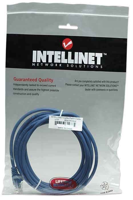 IC INTRACOM CABLE DE RED PATCH CAT5E CABL RJ45 5.0M AZUL