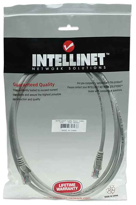IC INTRACOM CABLE DE RED PATCH CAT5E CABL RJ45 7.6M GRIS