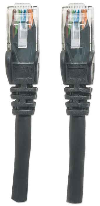 Cable Ethernet, Cat6, Intellinet, 2m, Negro, UTP