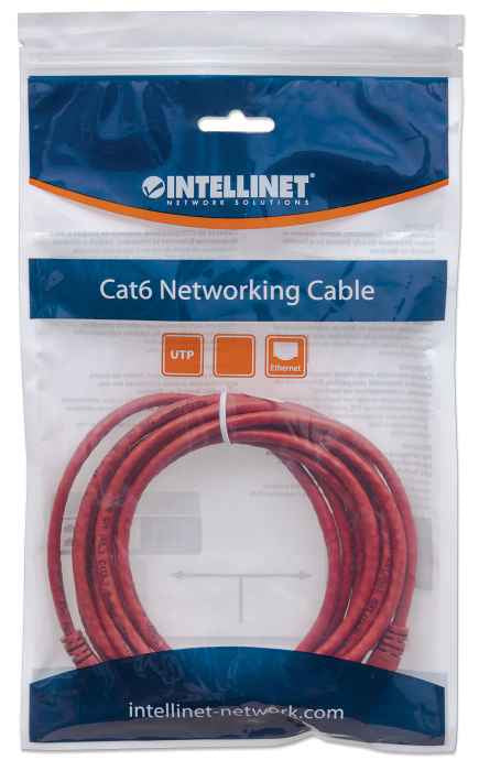 CABLE DE RED PATCH CAT6 CABL RJ45 1.5M ROJO