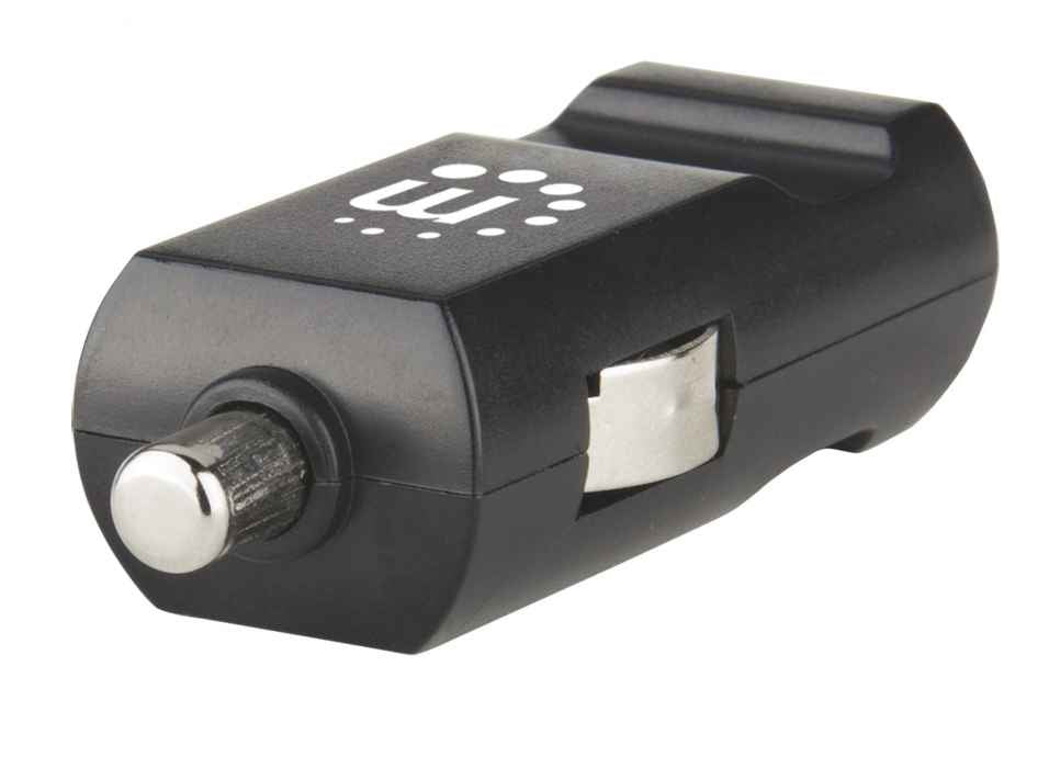 Manhattan Cargador USB PopCharge para Automóvil, USB 2.0, Negro