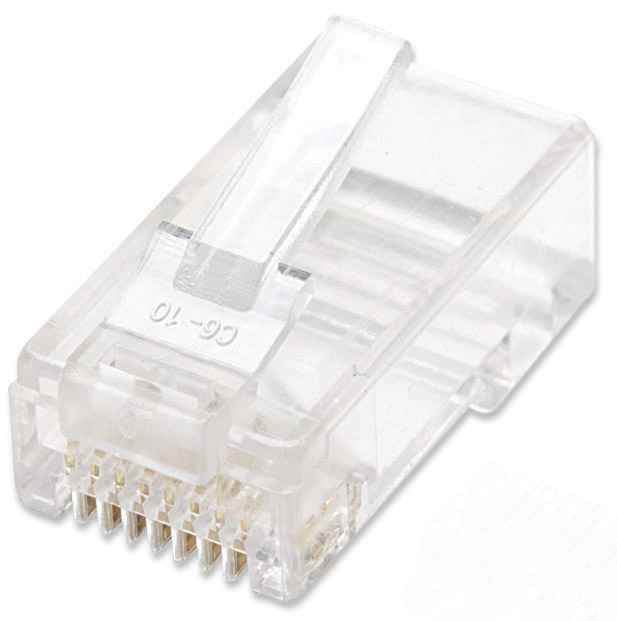 Intellinet Plug RJ45 CAT 5e UTP Sólido 100 Pzas, Intellinet Plug RJ45, CAT 5e, UTP Sólido 100 Pzas