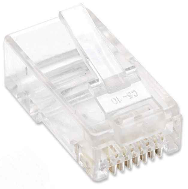 Intellinet Plug RJ45 CAT 5e UTP Sólido 100 Pzas, Intellinet Plug RJ45, CAT 5e, UTP Sólido 100 Pzas