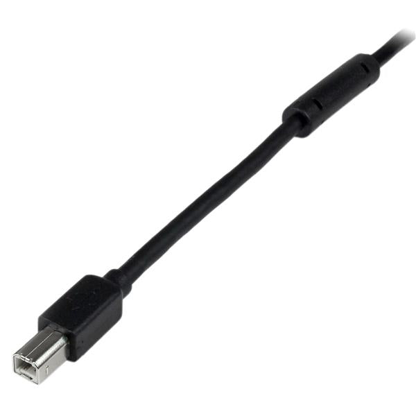 STARTECH CONSIG CABLE 20M METROS USB B MACHO A ADAP USB A MACHO ACTIVO IMPRESORA