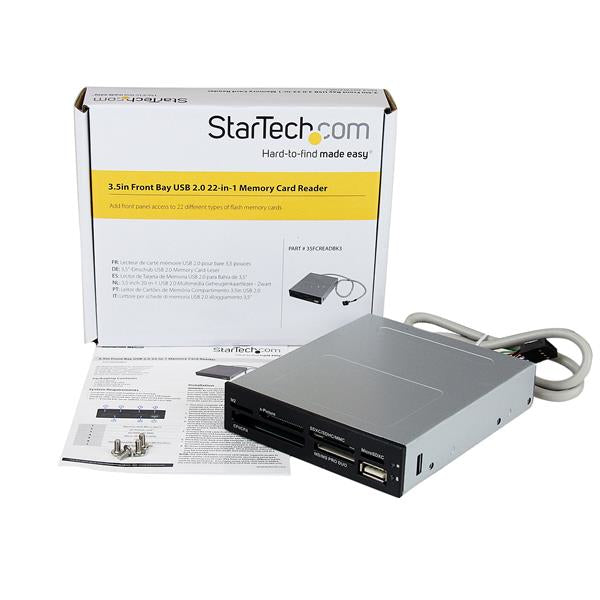 STARTECH CONSIG ADAPTADOR BAHIA FRONTAL 3.5IN INT LECTOR TARJETAS MEMORIA SD CF