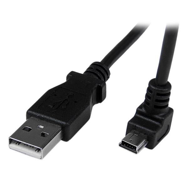 STARTECH CONSIG CABLE 2M MINI USB B A USB A ADAP ACODADO HACIA ABAJO ADAPTADOR
