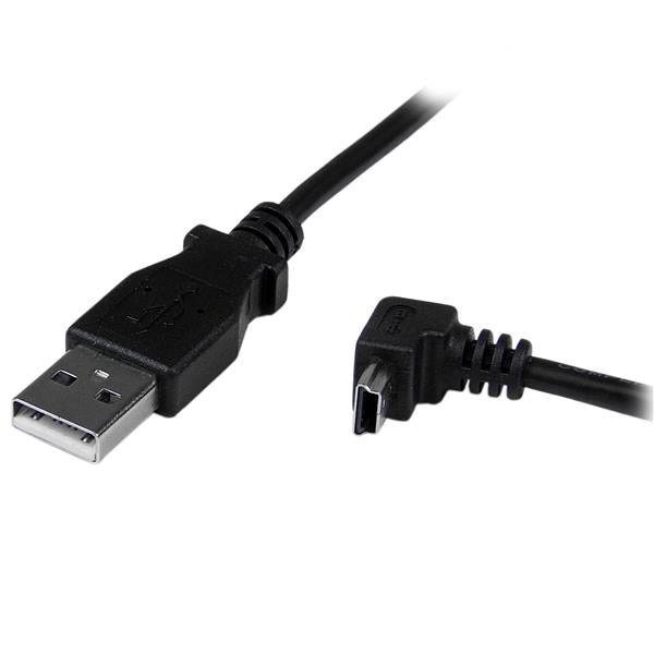 STARTECH CONSIG CABLE 2M MINI USB B A USB A ADAP ACODADO HACIA ABAJO ADAPTADOR