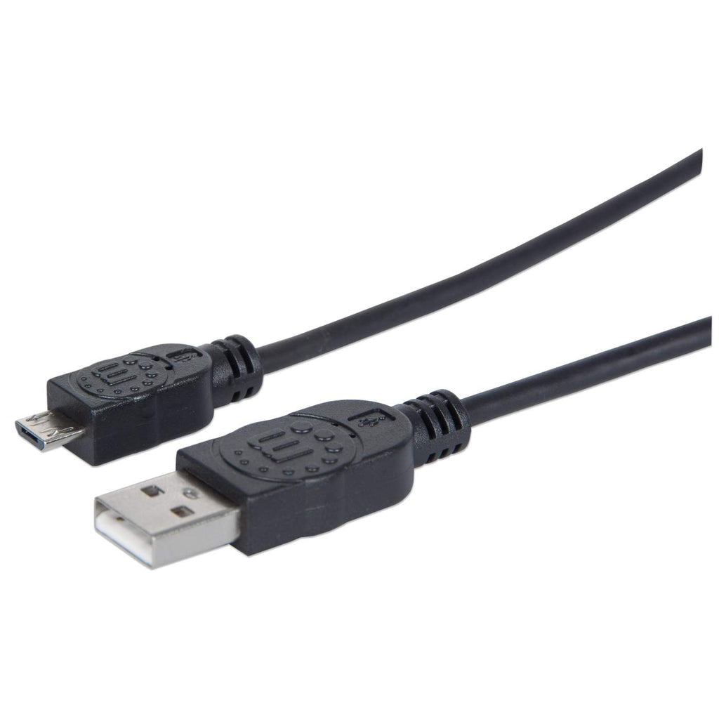CABLE USB V2 A-MICRO B BOLSA CABL PVC 1.0M NEGRO.