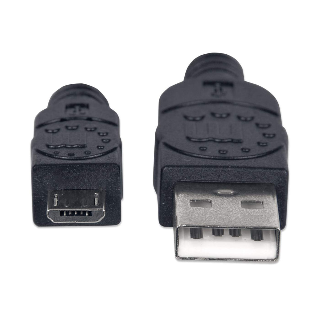 CABLE USB V2 A-MICRO B BOLSA CABL PVC 1.0M NEGRO.