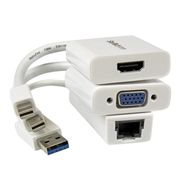 STARTECH CONSIG KIT ADAPTADORES MACBOOK AIR CABL MINI DP A VGA HDMI USB A RED