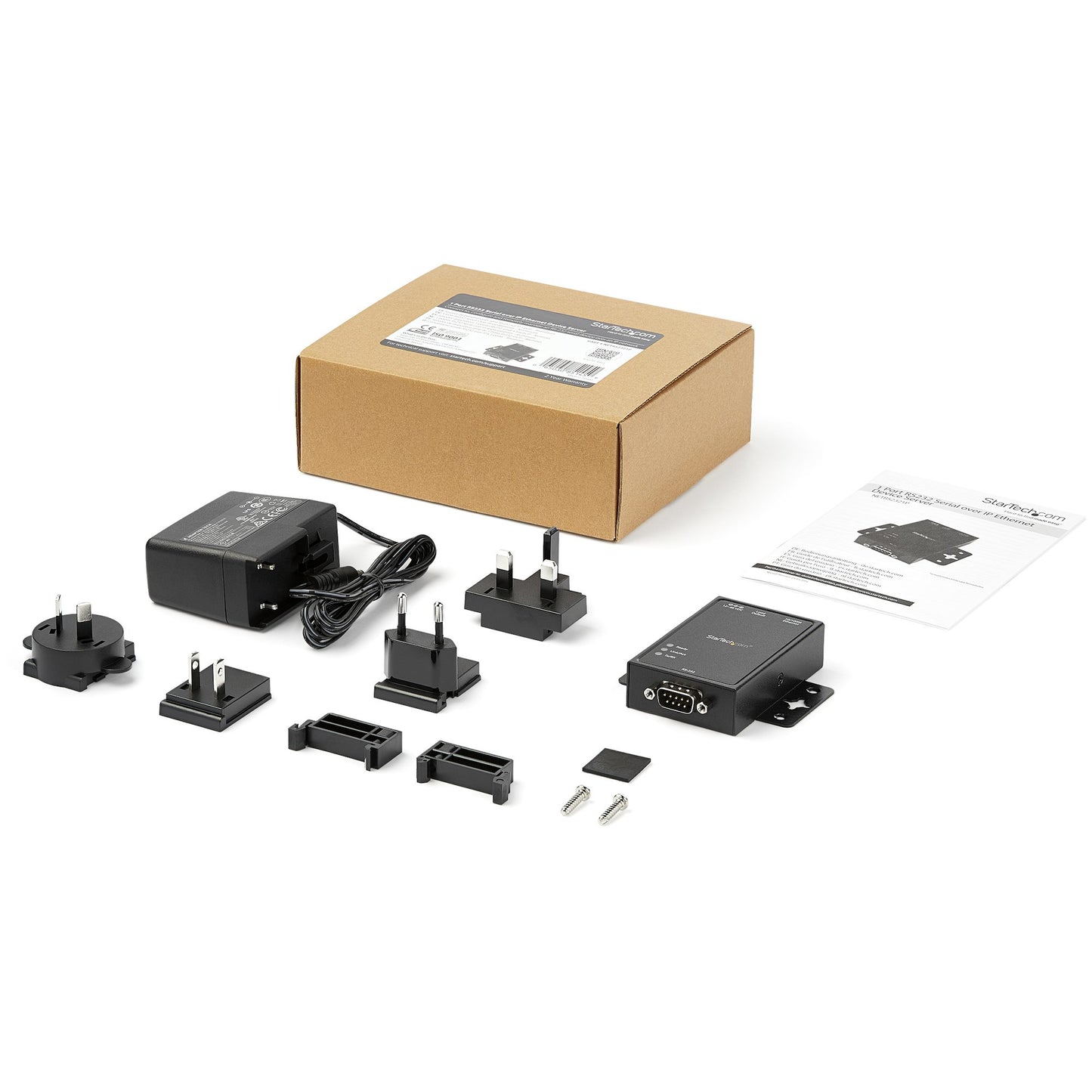 STARTECH CONSIG SERVIDOR DISPOSITIVO ETHERNET ACCS 1 PUERTO SERIAL RS232 IP RJ45 DIN