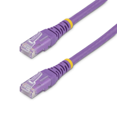 STARTECH CONSIG CABLE 6M GIGABIT ETHERNET RED CABL CAT6 UTP RJ45 MOLDEADO MORADO .