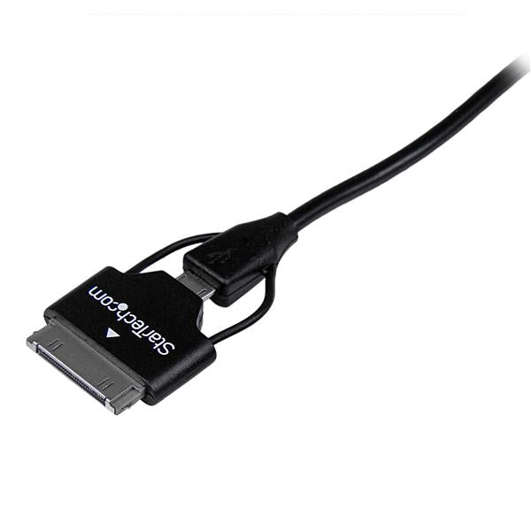 STARTECH CONSIG CABLE USB 65CM COMBO CARGADOR ADAP MICRO USB SAMSUNG GALAXY TAB .