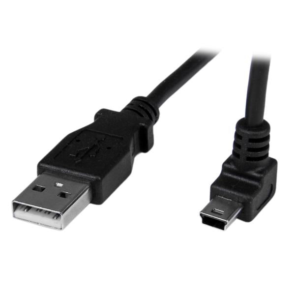 STARTECH CONSIG CABLE 1M MINI USB B A USB A ADAP ACODADO HACIA ARRIBA ADAPTADOR .