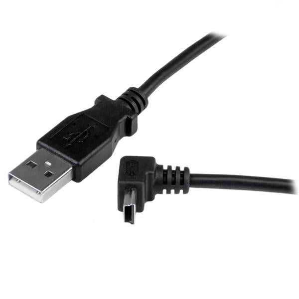 STARTECH CONSIG CABLE 1M MINI USB B A USB A ADAP ACODADO HACIA ARRIBA ADAPTADOR .