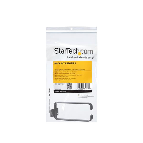 STARTECH CONSIG ANILLA PASACABLES EN D RACK 1U ACCS VERTICAL GUIACABLES 4.5X10CM