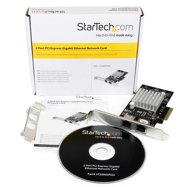 Tarjeta StarTech.com PCI Express Gigabit Ethernet, Alámbrico, 2x RJ-45, con Chipset Intel i350