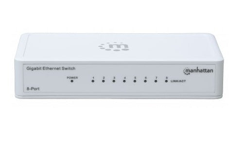INTRACOM SWITCH GIGABIT 10/100/1000 8 P PERP UERTOS BLANCO