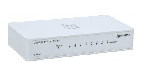INTRACOM SWITCH GIGABIT 10/100/1000 8 P PERP UERTOS BLANCO