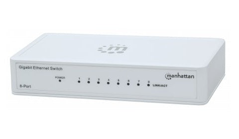 INTRACOM SWITCH GIGABIT 10/100/1000 8 P PERP UERTOS BLANCO