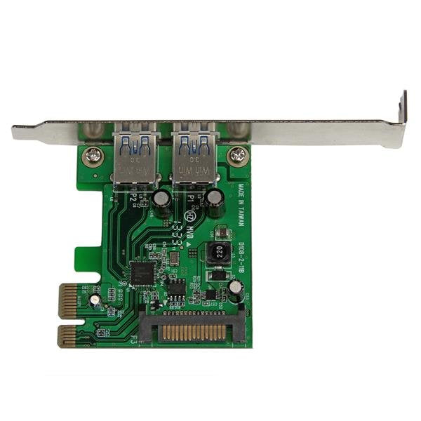 Tarjeta PCI Express STARTECH de 2 Puertos USB 3.0 (5Gbps) alimentación SATA