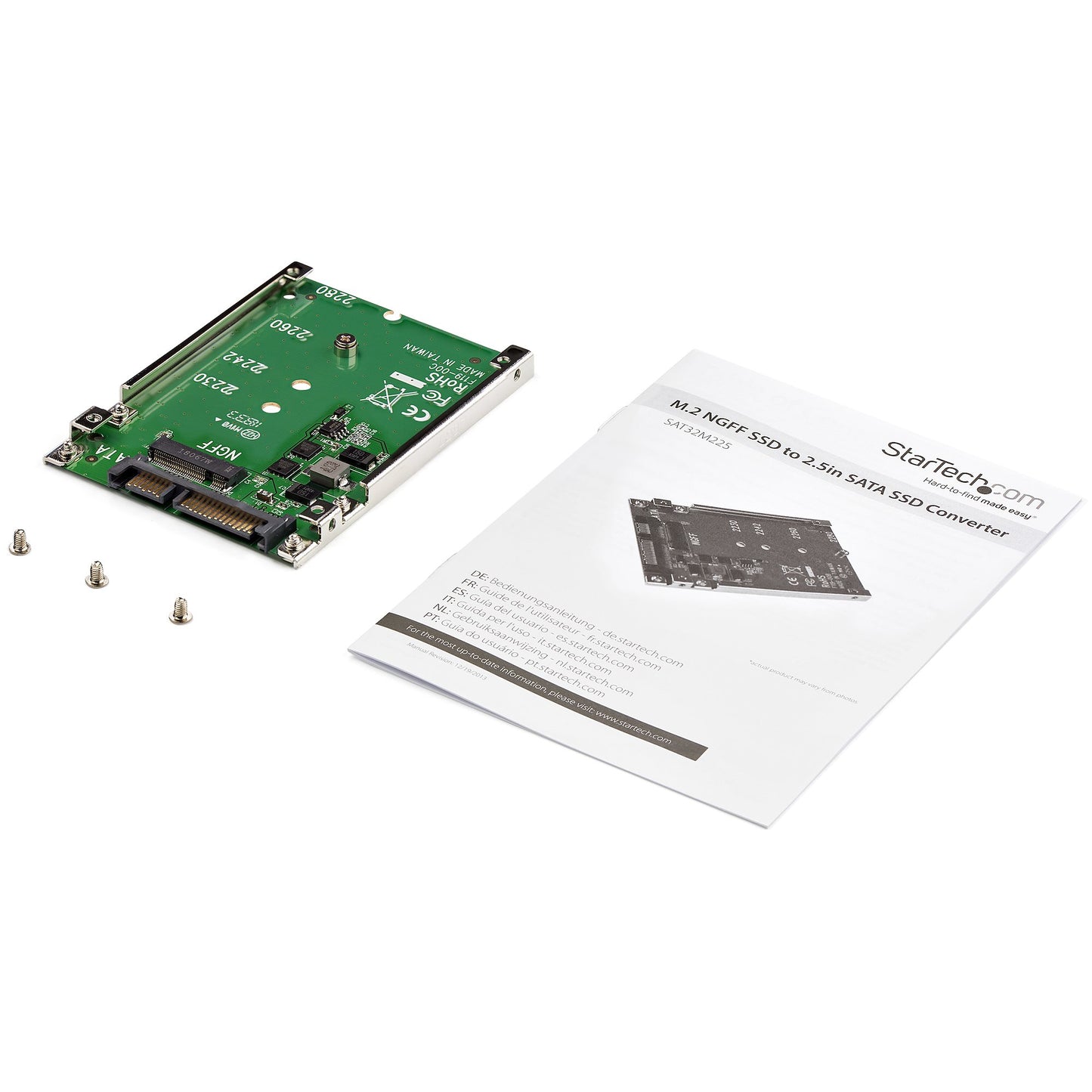 STARTECH CONSIG ADAPTADOR CONVERTIDOR SSD M.2 CARR NGFF A SATA DE 2.5 PULGADAS
