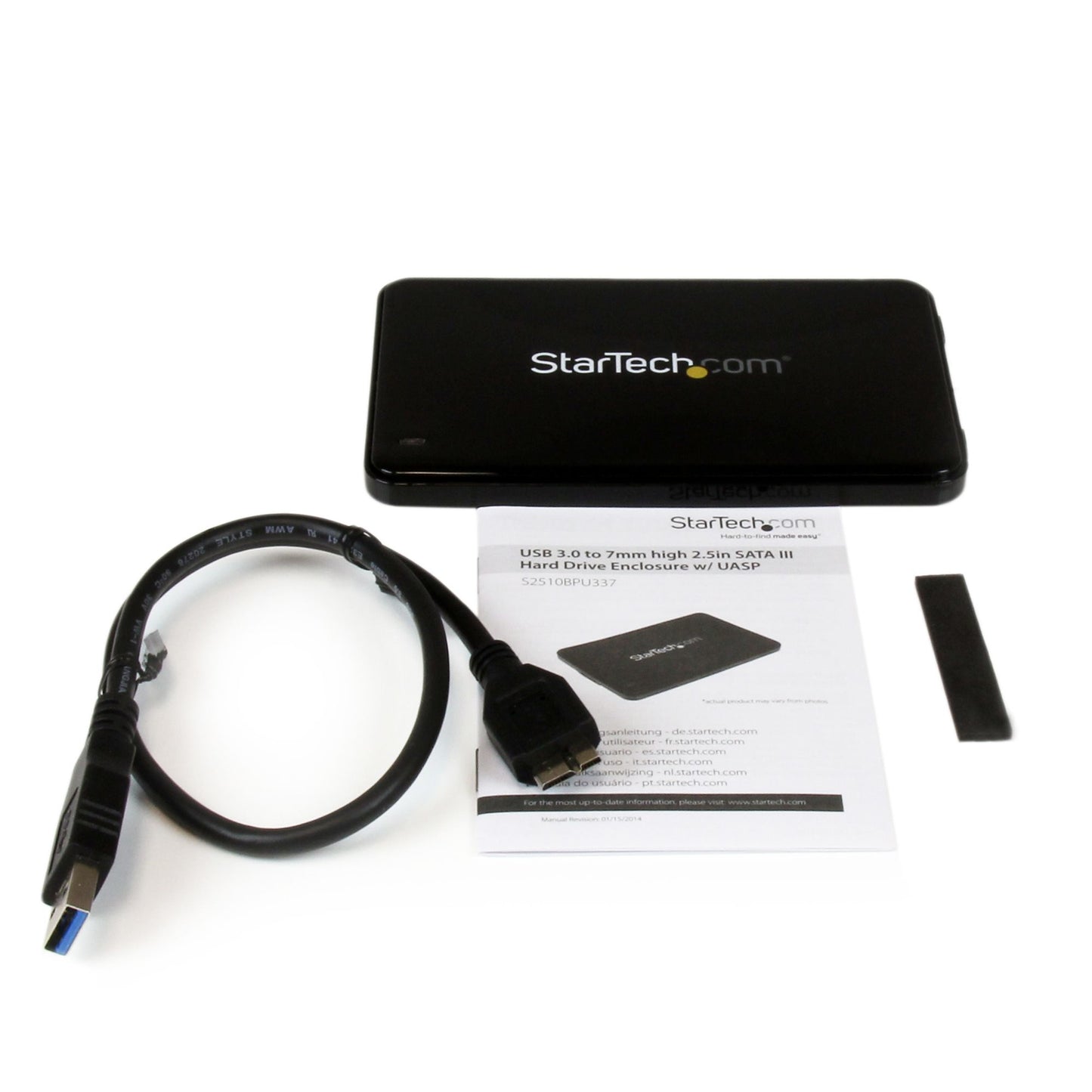 STARTECH CONSIG GABINETE USB 3.0 UASP DE DISCO CARR SATA III DE 2.5 7MM DE ESPESOR .