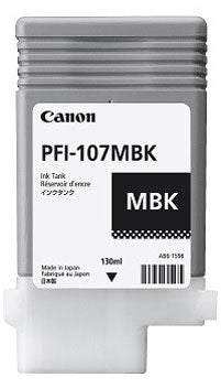 CANON CARTUCHO INKJET PFI-107 MBK INK NEGRO MATTE 130ML PARA PLOTTER IP