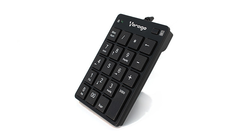 AC-449585-3 Vorago Teclado Numérico KB-105, Alámbrico, USB, Negro