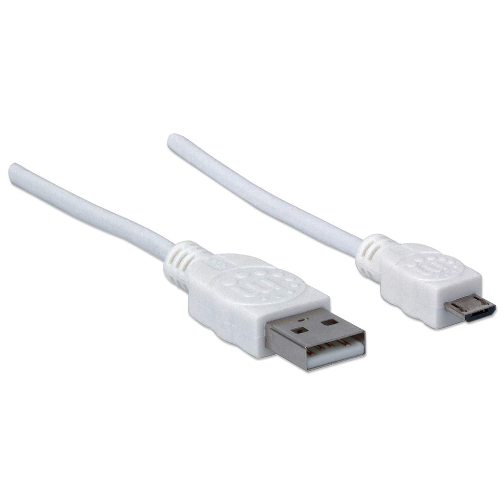 INTRACOM CABLE USB V2 A-MICRO B BOLSA CABL PVC 1.8M BLANCO.