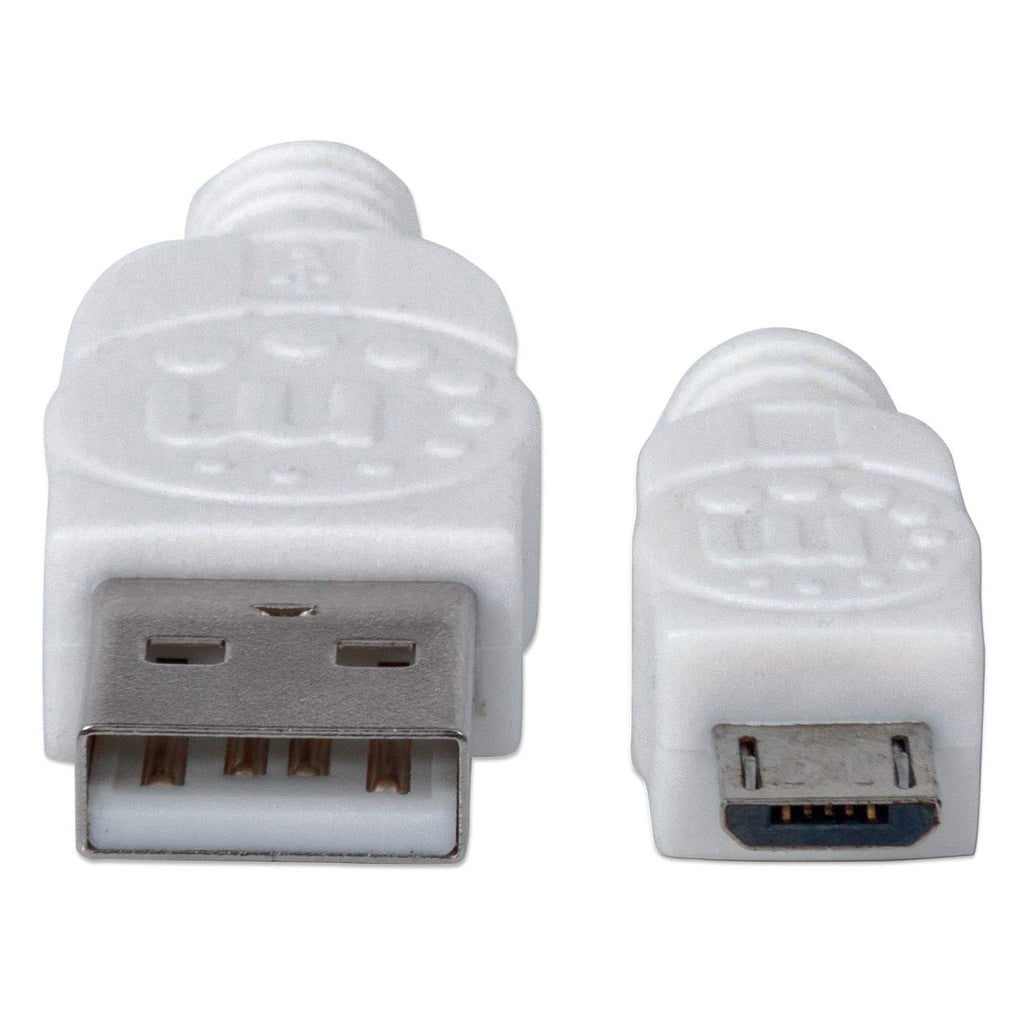 INTRACOM CABLE USB V2 A-MICRO B BOLSA CABL PVC 1.8M BLANCO.