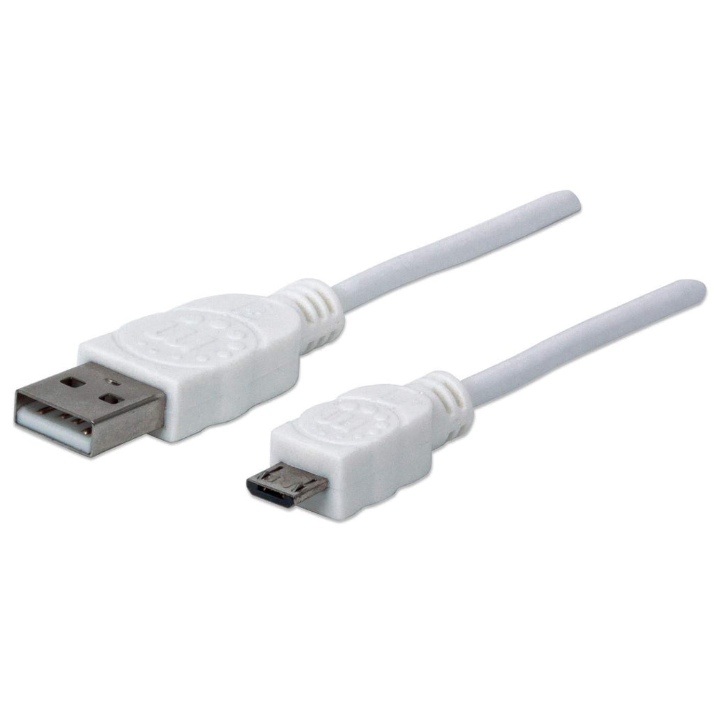INTRACOM CABLE USB V2 A-MICRO B BOLSA CABL PVC 1.8M BLANCO.