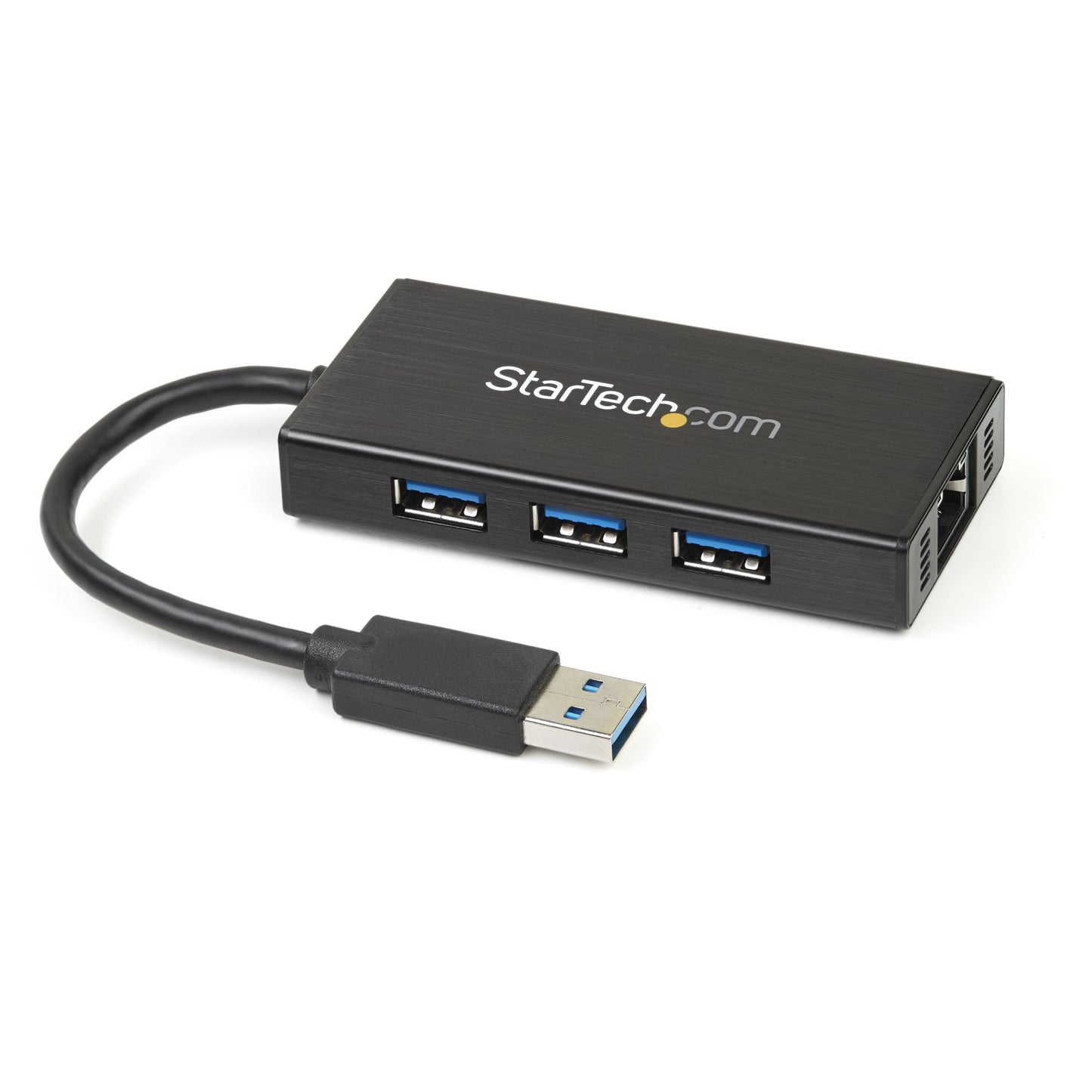 STARTECH CONSIG HUB USB 3.0 ALUMINIO CON CABLE DOCK 3 PUERTOS Y ADAPTADOR ETHERNET .