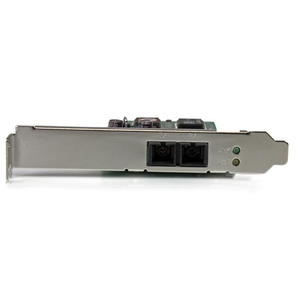 Tarjeta de Red Ethernet PCI Express STARTECH de Fibra SC Multimodo - 550m - PCI Express x1 puerto