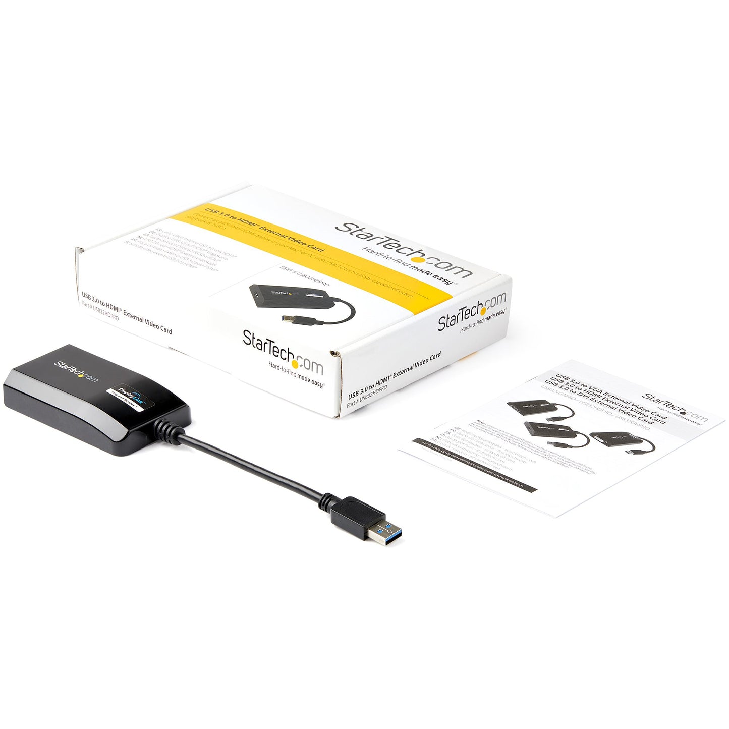 STARTECH CONSIG ADAPTADOR GRAFICO EXTERNO USB 3ADAP 3.0 A HDMI HD DISPLAYLINK MAC PC.