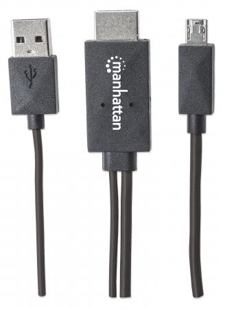 INTRACOM CABLE MHL MICRO USB A HDMI CABL USB-A P/ALIMENTACION