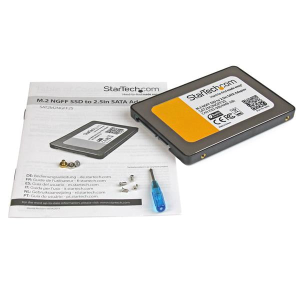 STARTECH CONSIG ADAPTADOR SSD M.2 A SATA III CONV 2.5 CON CARCASA CONVERTIDOR NGFF