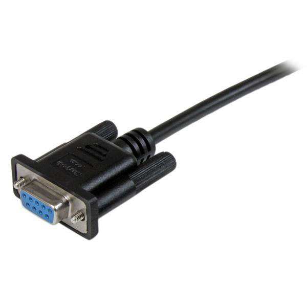 STARTECH CONSIG CABLE 2M NULO MODEM SERIAL CABL RS232 DB9 HEMBRA A HEMBRA NEGRO