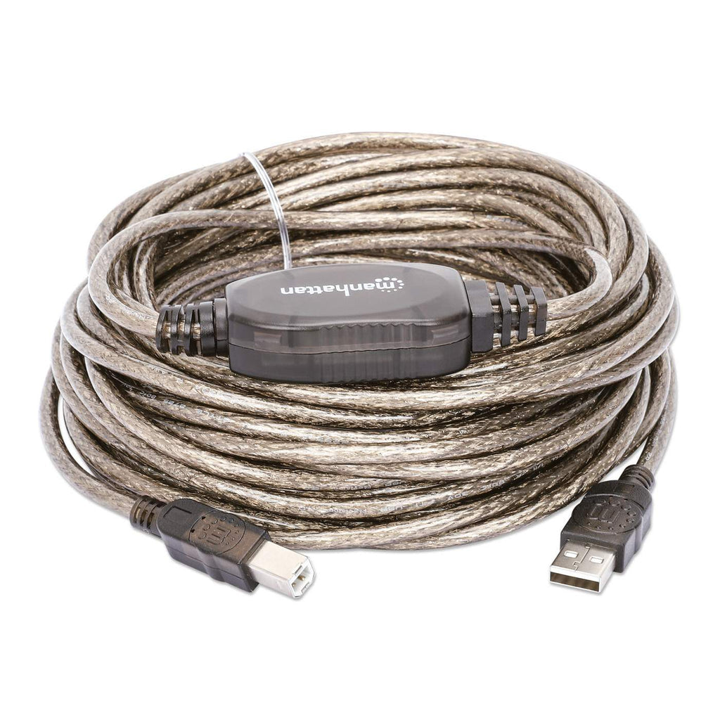 INTRACOM CABLE USB A-B 11.0M EXTENSION CABL ACTIVA IMPRESORA PLATA