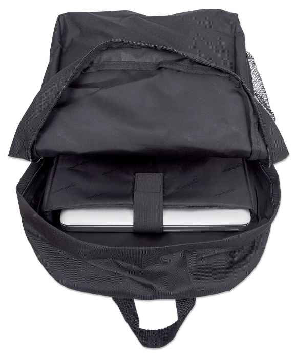 Maletin BackPack 15.69 pulgadas, Negra, Cloruro de polivinilo 600D Material Exterior, Poliéster Interior Material