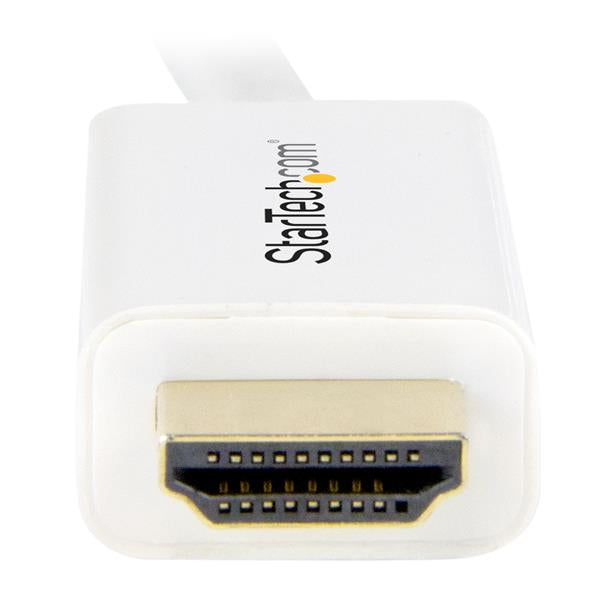 STARTECH CONSIG CABLE CONVERTIDOR ULTRAHD 4K CABL MINI DISPLAYPORT A HDMI 2M BLANCO