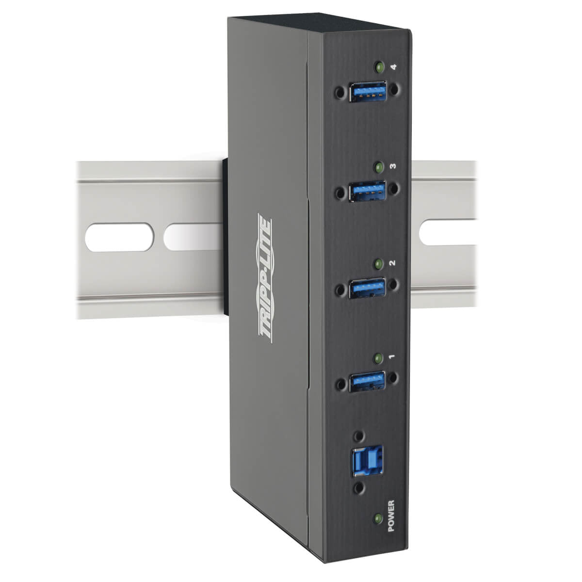 TRIPPLITE CONSIG. ROBUSTO HUB INDUSTRIAL USB CABL 3.0 4 PUERTOS INMUNIDAD ESD 20KV