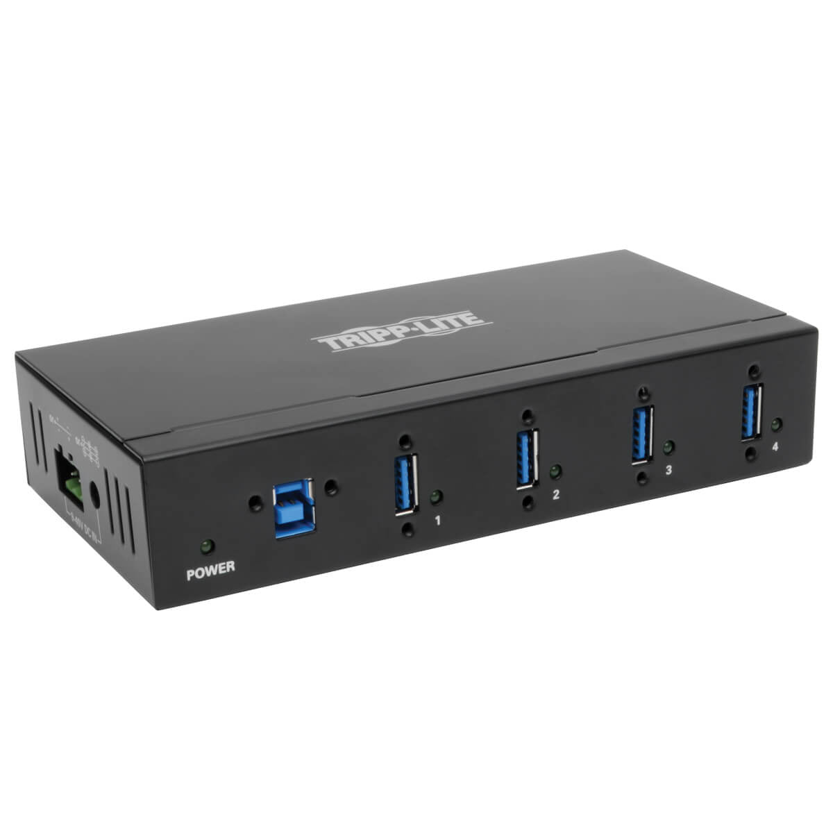 TRIPPLITE CONSIG. ROBUSTO HUB INDUSTRIAL USB CABL 3.0 4 PUERTOS INMUNIDAD ESD 20KV