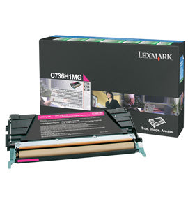 C736H1MG Tóner Lexmark Programa Retorno Magenta, 10.000 Páginas