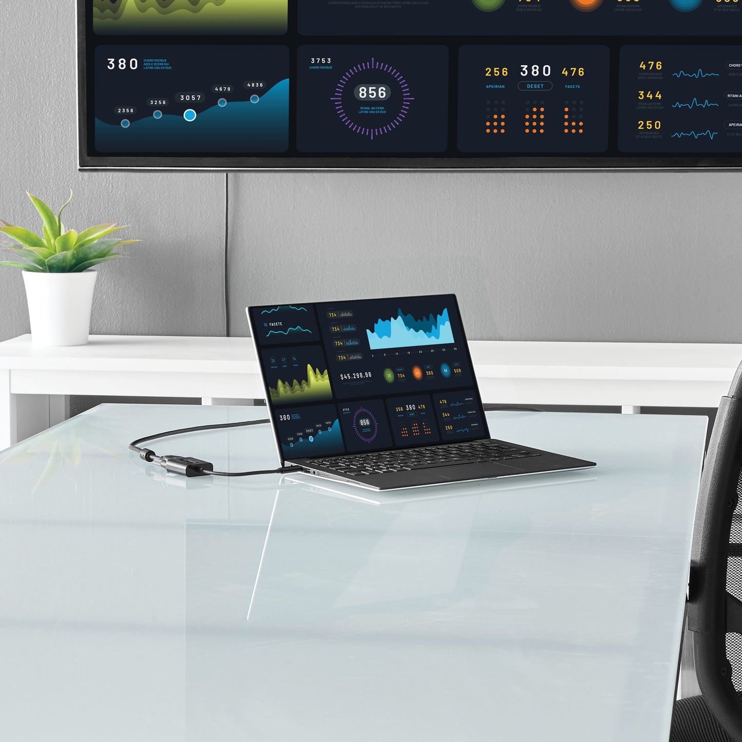 Adaptador USB StarTech.com CDP2VGAEC, C Macho - VGA Hembra, Negro