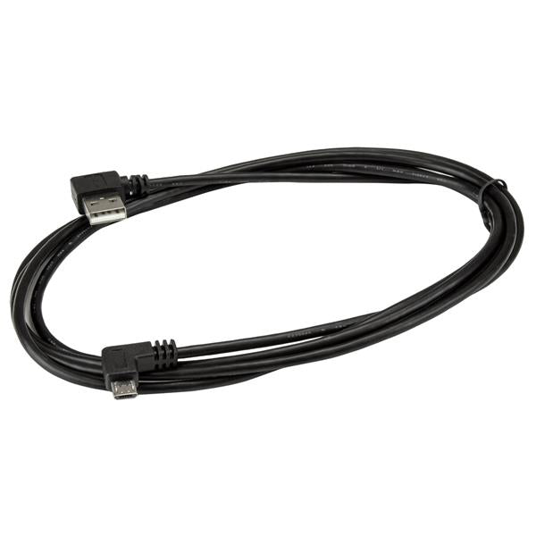 STARTECH CONSIG CABLE DE 2M MICRO USB CONECTOR ADAP ACODADO A LA DERECHA .