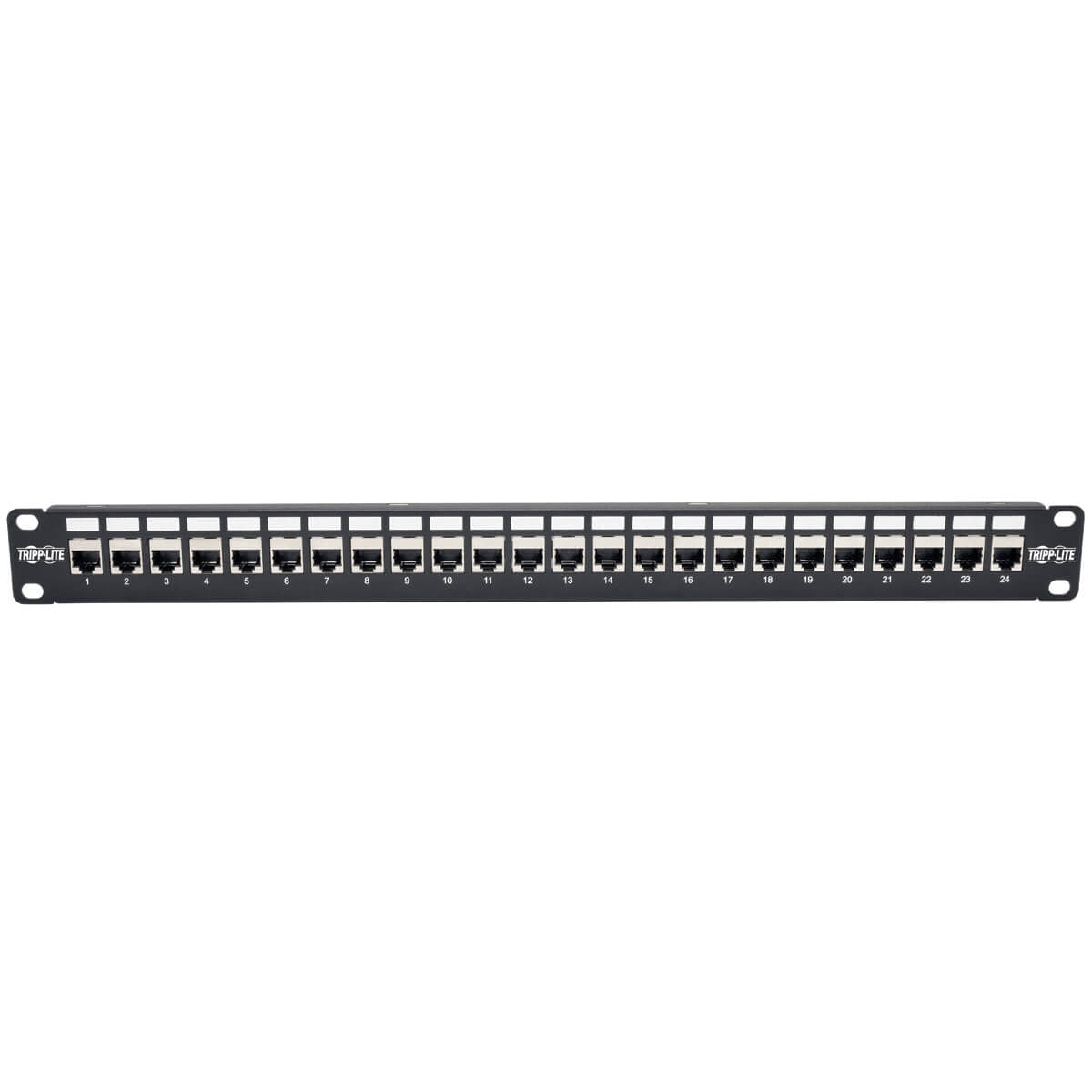TRIPPLITE CONSIG. PANEL CONEXIONES ALIMENTACION ACCS CAT6A RJ45 STP 24 PUERTOS 1U RACK